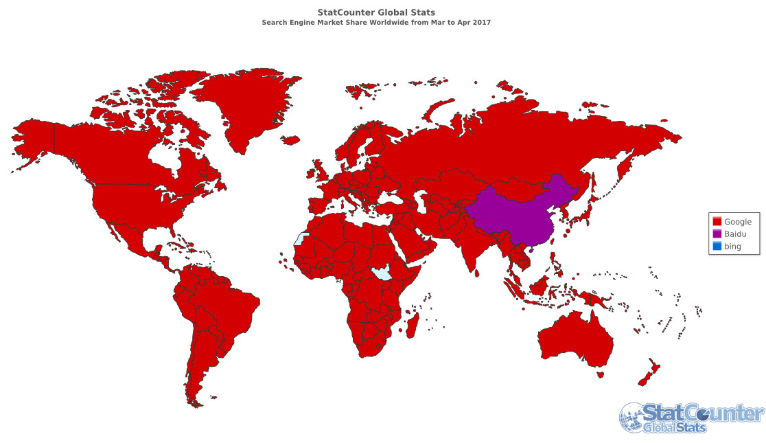 十张图看清百度与谷歌的差距 图说